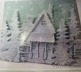 q need to make alot of this glittery snow to create this please help, christmas decorations, crafts, seasonal holiday decor