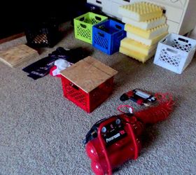 diy crate stools for toy storage, entertainment rec rooms, organizing, repurposing upcycling, storage ideas
