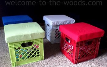 DIY Crate Stools for Toy Storage