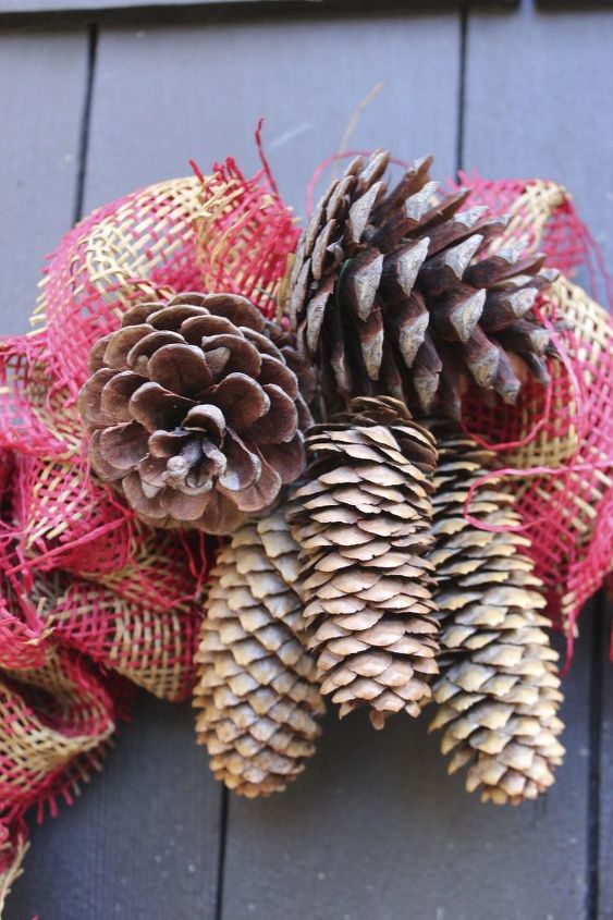 burlap a coat hanger make a wreath, christmas decorations, crafts, wreaths
