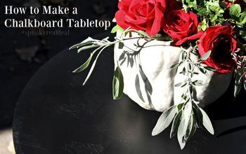 How to Make a Chalkboard Tabletop