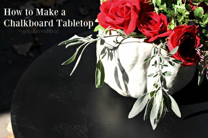 how to make a chalkboard tabletop, chalkboard paint, how to, painted furniture