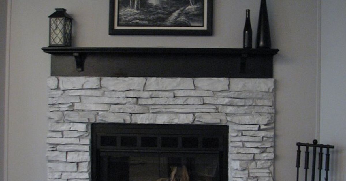 My Painted Fireplace Hometalk, Painting Fireplace Surround Black