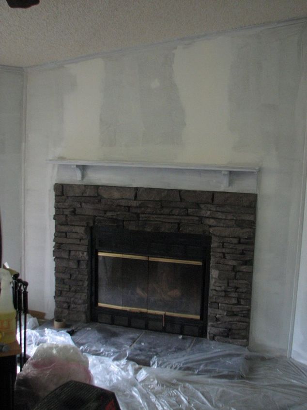 my painted fireplace