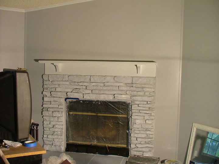 My Painted Fireplace Hometalk