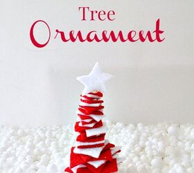 handmade felt tree christmas ornament, christmas decorations, seasonal holiday decor
