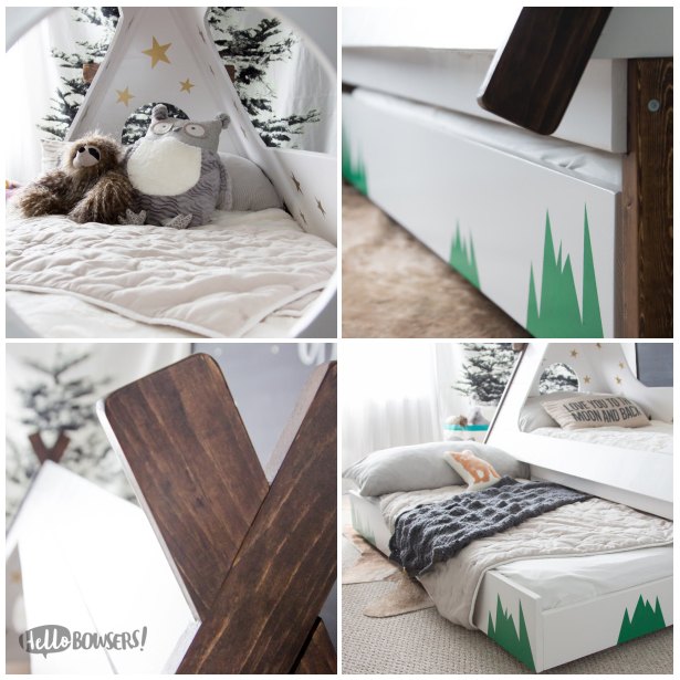 asleep under the stars, bedroom ideas, diy, home decor, painted furniture, woodworking projects