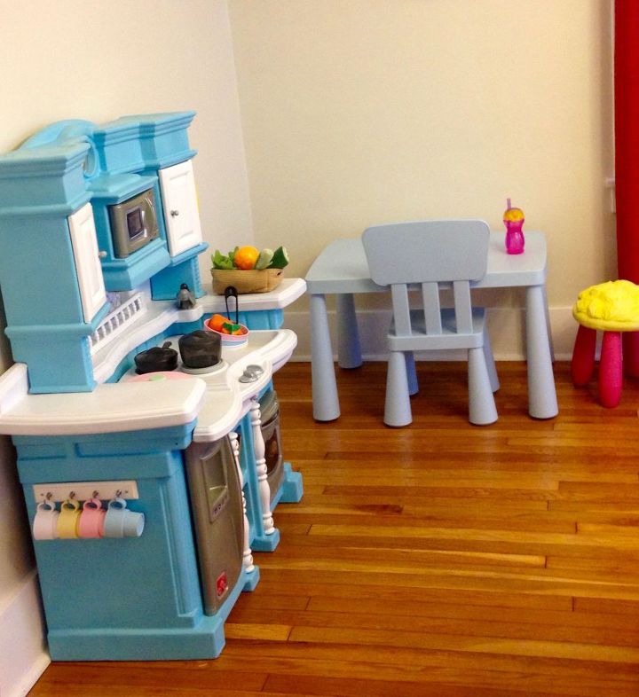 upcycled plastic play kitchen