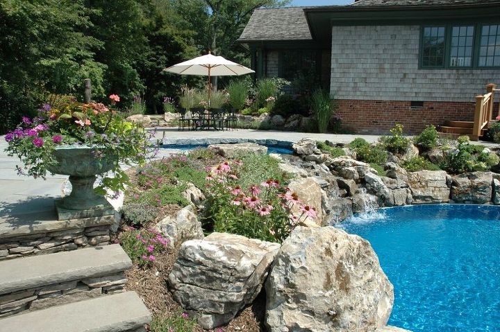 infinity pool project in cove neck long island ny, landscape, outdoor living, pool designs