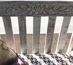 bench makeover furniturerefresh, outdoor furniture, painted furniture, repurposing upcycling, reupholster