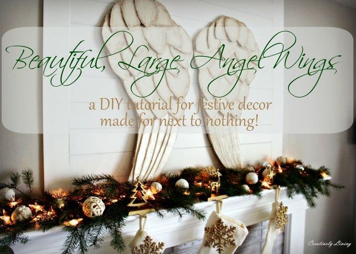 beautiful large angel wings make them for next to nothing, christmas decorations, crafts