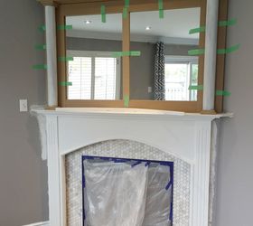 fireplace makeover before after, diy, fireplaces mantels, living room ideas, wall decor
