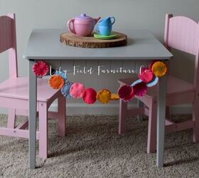 table fit for a princess, painted furniture