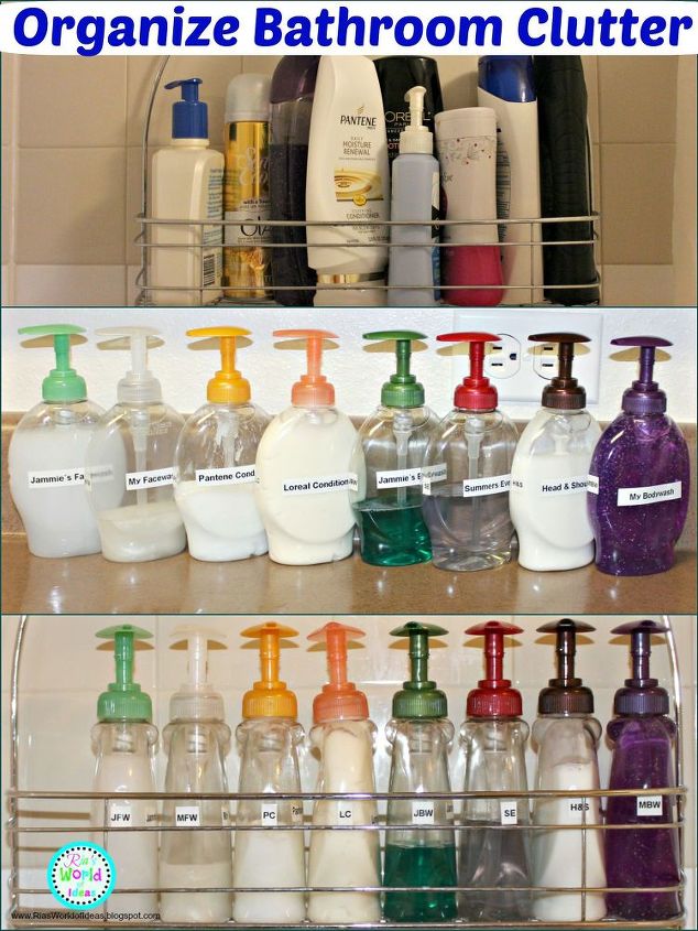 organize bathroom clutter, bathroom ideas, organizing, storage ideas