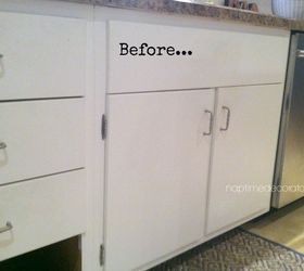 adding trim to 1960s cabinets, diy, kitchen cabinets, kitchen design, woodworking projects