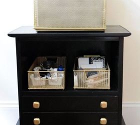 roadside rescued and up cycled office storage, how to, organizing, painted furniture, storage ideas