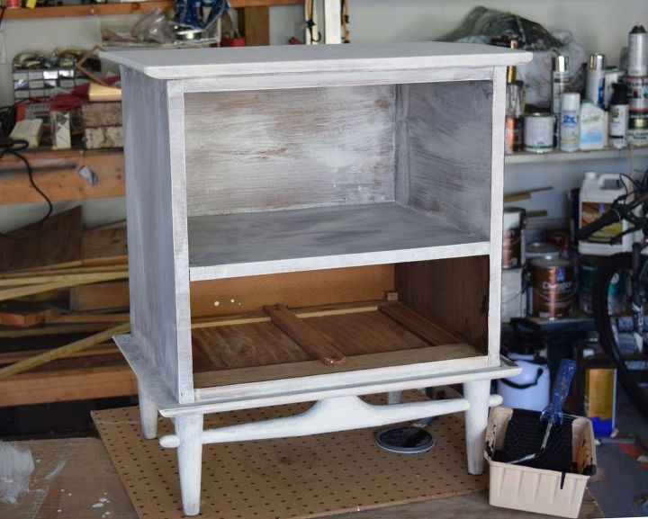 roadside rescued and up cycled office storage, how to, organizing, painted furniture, storage ideas