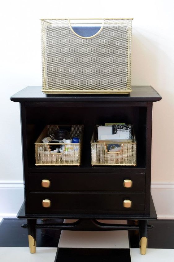 roadside rescued and up cycled office storage, how to, organizing, painted furniture, storage ideas