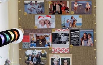  Crie um quadro de avisos para compartilhar seus cartões/fotos de Natal ao longo do ano