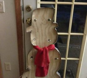 snowman for christmas, christmas decorations, diy, woodworking projects