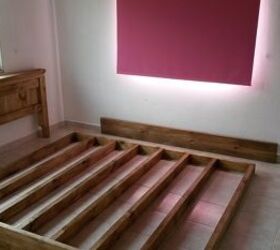new bed completed, bedroom ideas, diy, woodworking projects