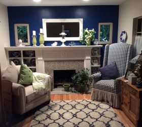 little lake cottage re done, fireplaces mantels, home improvement, living room ideas