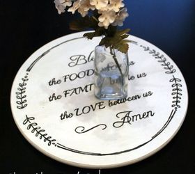 bless the food before us lazy susan, crafts, seasonal holiday decor, thanksgiving decorations