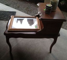 from restore step table to elagant grandma lego table spitchallenge, painted furniture, The table and other Restore finds