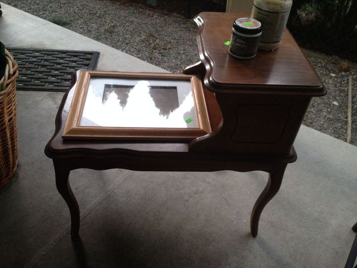 from restore step table to elagant grandma lego table spitchallenge, painted furniture, The table and other Restore finds