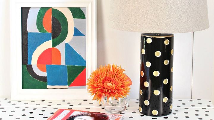 thrift store to kate spade lamp diy, crafts, painted furniture