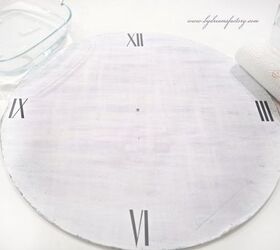 diy large french clock a free printable, crafts, shabby chic