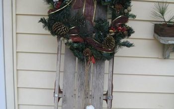 Vintage Sled Christmas Decoration