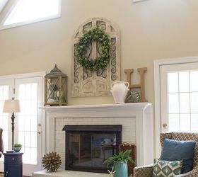 dated fireplace makeover amazing transformation on a small budget, fireplaces mantels, home decor, painting
