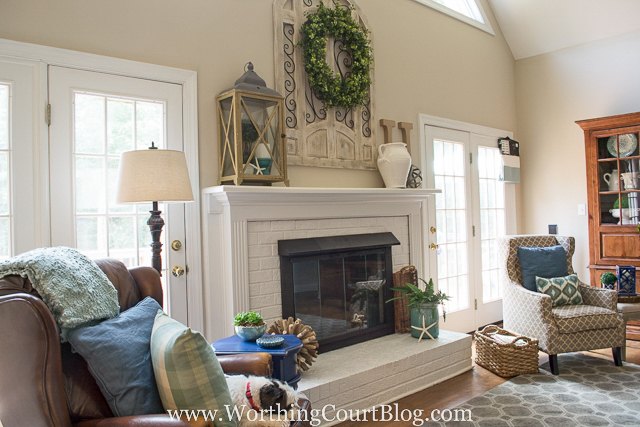 dated fireplace makeover amazing transformation on a small budget, fireplaces mantels, home decor, painting
