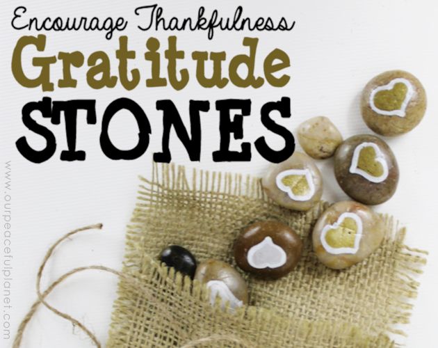 gratitude stones, crafts