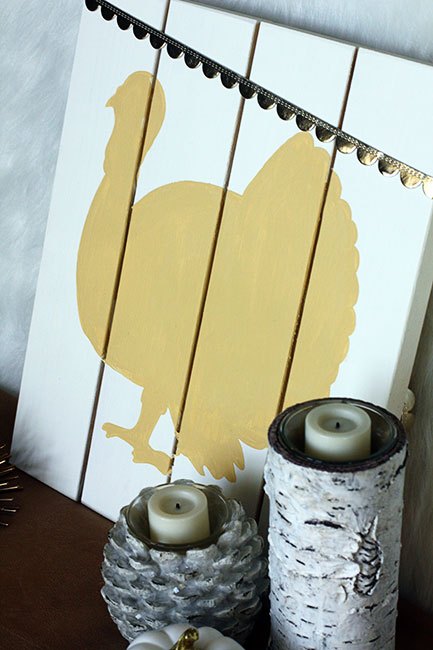 neutral turkey pallet sign, crafts, decoupage, pallet