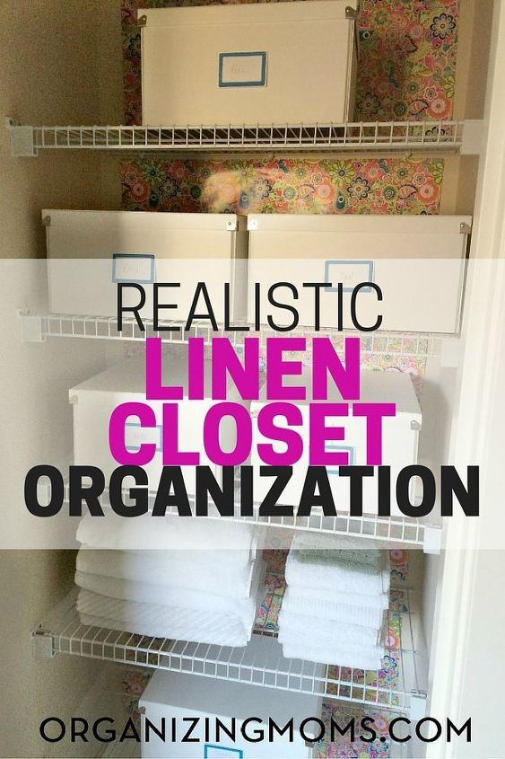 organizacin realista del armario de la ropa blanca