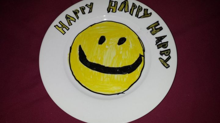 q i want to paint over designs on plates that is a food safe product, crafts, repurposing upcycling
