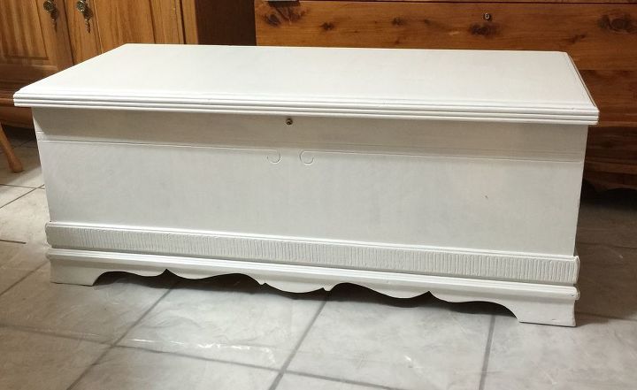 1940 s cedar chest makeover adventure with colors spitchallenge