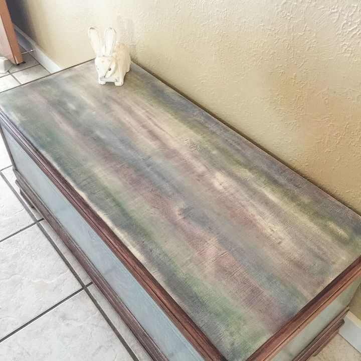 1940 s cedar chest makeover adventure with colors spitchallenge