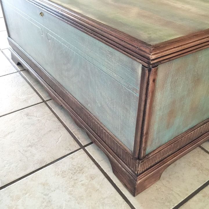 1940 s cedar chest makeover adventure with colors spitchallenge