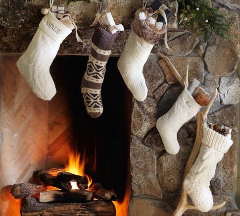 knock off holiday stockings, christmas decorations, crafts, seasonal holiday decor