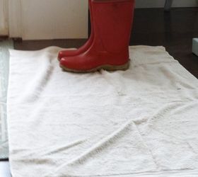 how to make a cobblestone boot shoe tray, crafts, foyer, home decor, how to, organizing