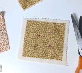 easy fabric coasters, crafts, reupholster
