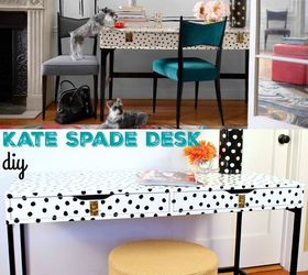 ikea hack kate spade desk, painted furniture, repurposing upcycling