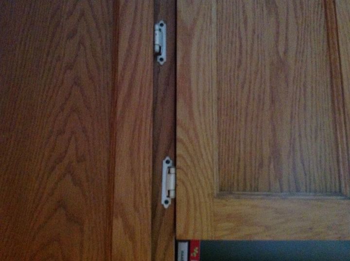 q ideas for what to do about updating these hinges, diy, how to, kitchen cabinets, kitchen design, minor home repair, small home improvement projects