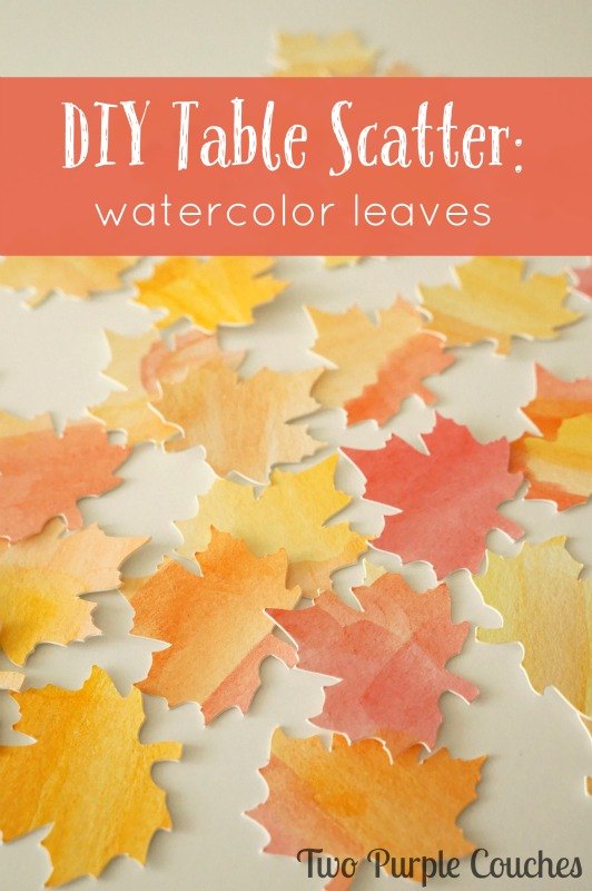 diy thanksgiving table scatter