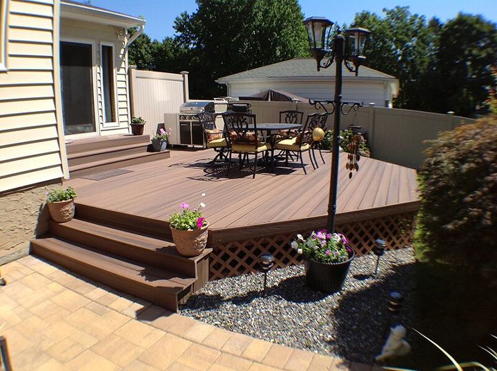 designing and building decks in late fall, decks, outdoor living, Fiberon Capped Composite Decking
