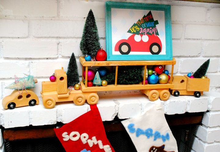 rboles de navidad en coches decoracin del manto e imprimible
