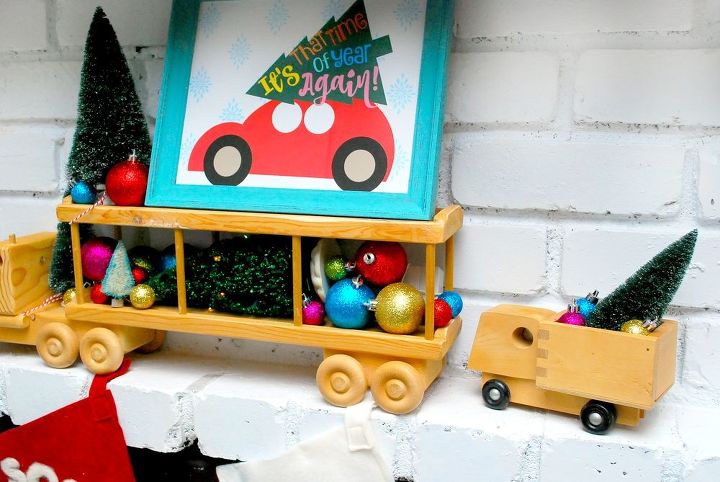 rboles de navidad en coches decoracin del manto e imprimible